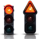 Illustration for article titled Uni-Signal: A Traffic Light For The Color Blind (And Everyone Else)